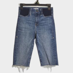 Good American Maternity Good Legs Bermuda Jean Shorts 0 25